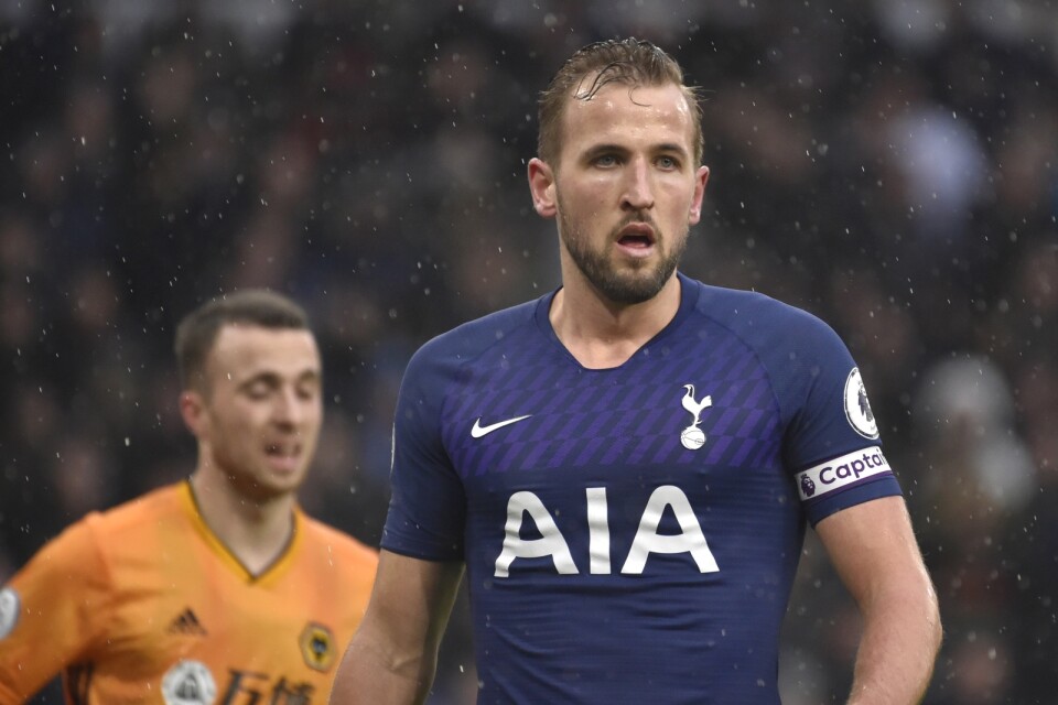 Tottenhams stjärnanfallare Harry Kane tjänar omkring motsvarande 2,5 miljoner i veckan, enligt flera brittiska medier. Arkivbild.