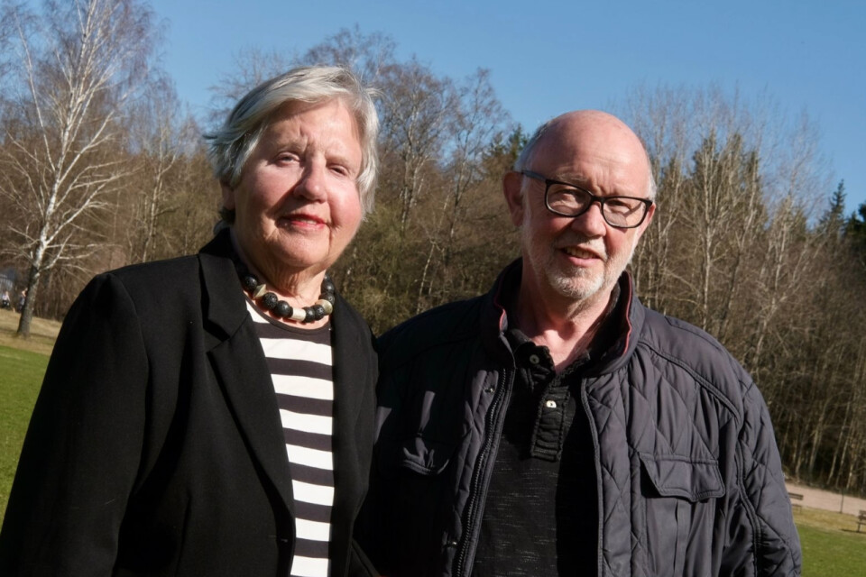 Ulla-Britta och Bernhard Backfisch från projektet Digital landsbygd i Holsljunga våren 2021.