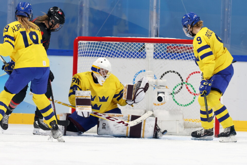 Sveriges ishockey-VM är över efter en 4–5-förlust mot Japan. Arkivbild rån OS i Tokyo 2022.