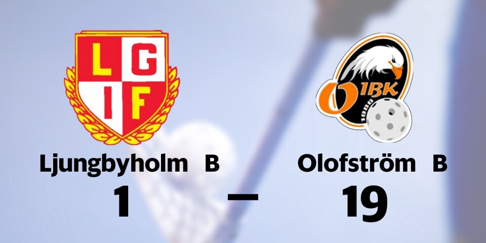 Ljungbyholms GoIF B förlorade mot Olofströms IBK B