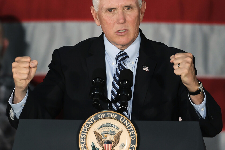 USA:s avgående vicepresident, republikanen Mike Pence.