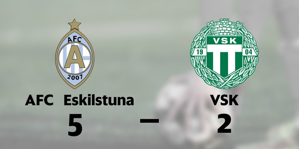AFC Eskilstuna toppar tabellen efter seger
