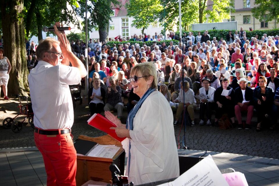 Kommunledningen vill sponsra allsången i Brunnsparken. Foto: Bass Nilsson