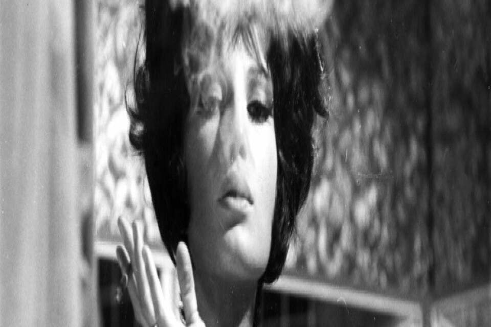 Monica Vitti i rollen som Modesty Blaise i filmen med samma namn från 1966.