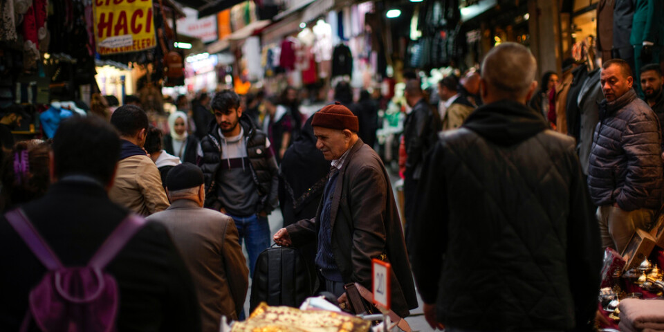 Gatuförsäljning i Istanbul, Turkiet. Arkivbild.
