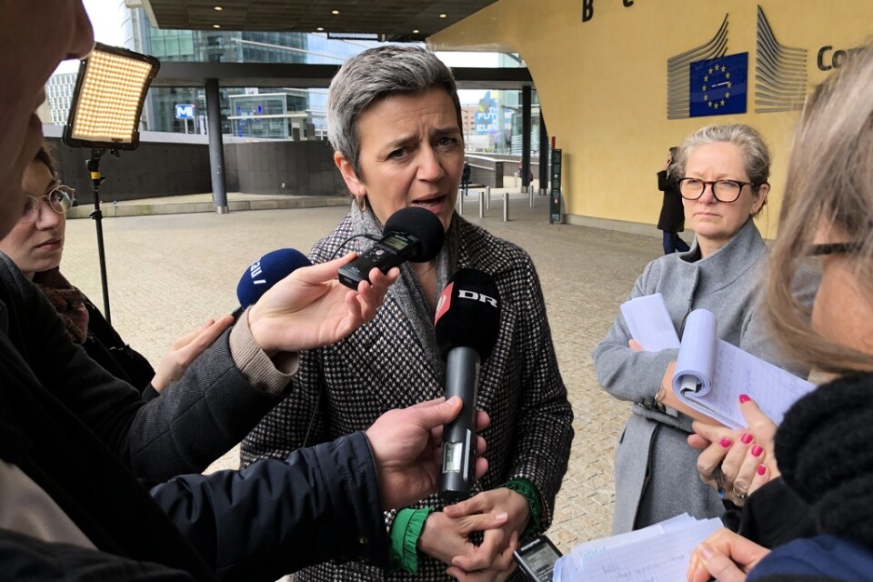 Självklart måste vi vara så flexibla vi kan, säger EU:s konkurrenskommissionär Margrethe Vestager till nordiska journalister i Bryssel.
