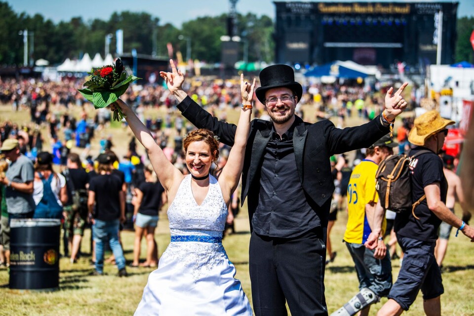Valeria Buenrostro - Leiter och Anders Lagerfjär gifte sig på årets Sweden rock.