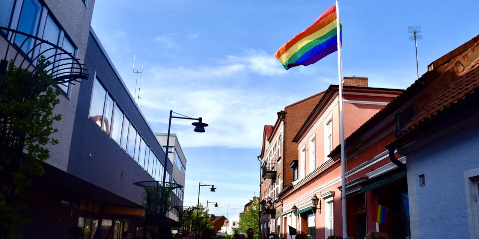Sabotage mot Pride-firandet: Skolans flagga skars ner