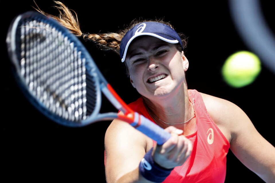 Rebecca Peterson är utslagen i damsingeln i Australian Open.