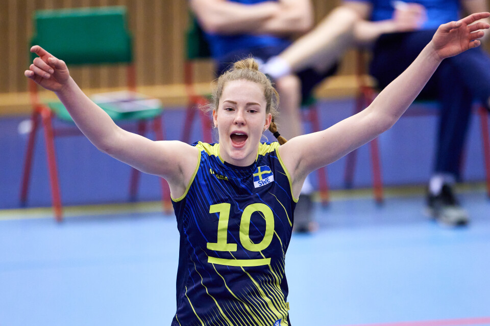 Isabelle Haak har varit Sveriges bästa spelare i EM-kvalet. Arkivbild.