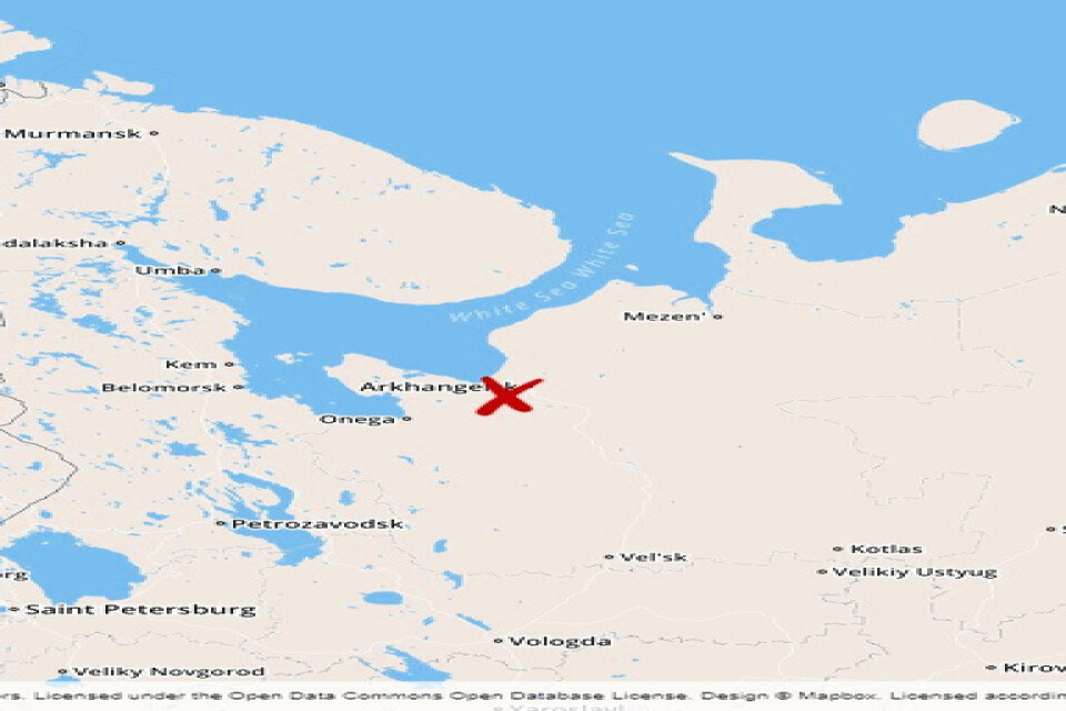 Explosionen inträffade nära ryska Archangelsk den 8 augusti.