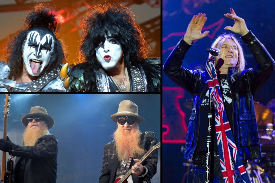Kiss, ZZ Top och Def Leppard är några av banden som spelar på årets Sweden rock festival i Norje.