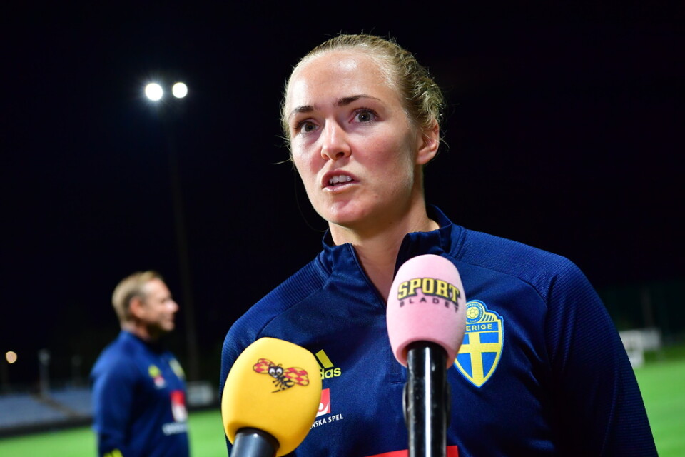 Magdalena Eriksson efter segern mot Slovakien i fredags.