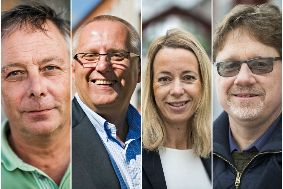 Billy Åkerström (KD), Börje Dovstad (L), Camilla Brunsberg (M) och Magnus Larsson (C) kommer inte att styra ihop.