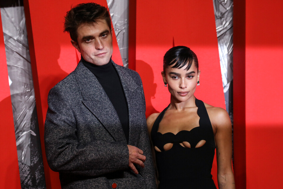 Ryska biobesökare kommer inte att kunna se Robert Pattinson och Zoe Kravitz i "The Batman". Bild från förra veckan.