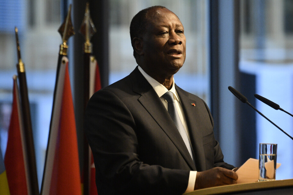 Elfenbenskustens president Alassane Ouattara beslut att ställa upp för en tredje mandatperiod har väckt folklig ilska. Arkivbild.
