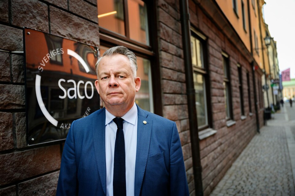 Göran Arrius, ordförande för Saco.