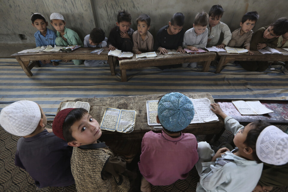 Elever i en skola i Karachi. Arkivbild.