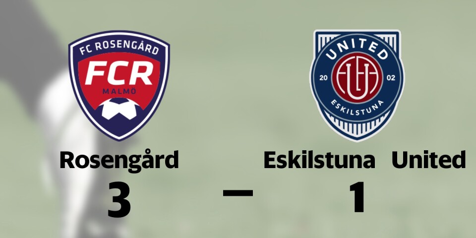Rosengård vann mot Eskilstuna United på hemmaplan