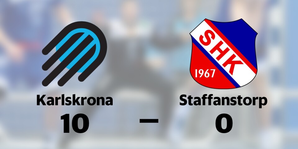 Karlskrona vann mot Staffanstorp