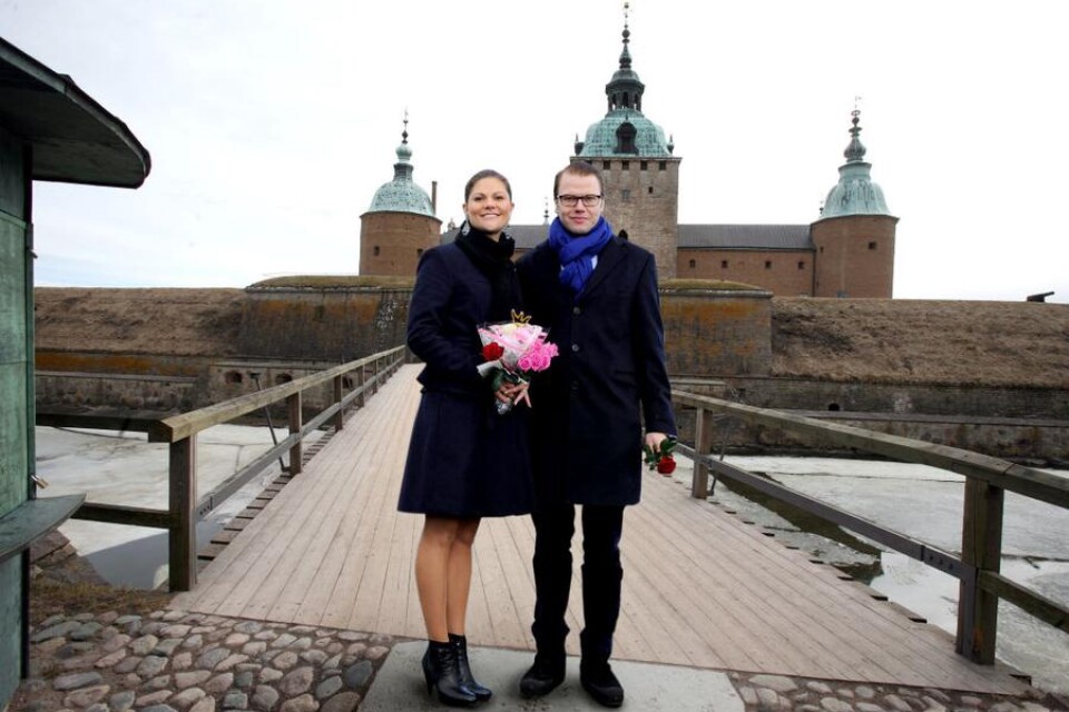 Kronprinsessan Victoria och prins Daniel flyttar in på Kalmar slott. I helgen besöker de slottet för att inreda sin blivande sommarstuga. Foto: Anders B Luff
