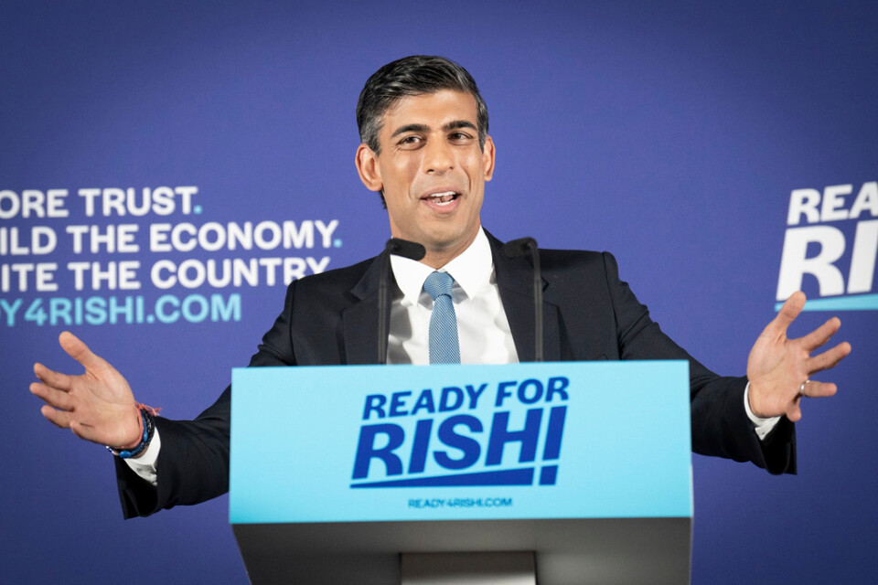 Rishi Sunak, tidigare brittisk finansminister, fick flest röster i torsdagens omröstning.