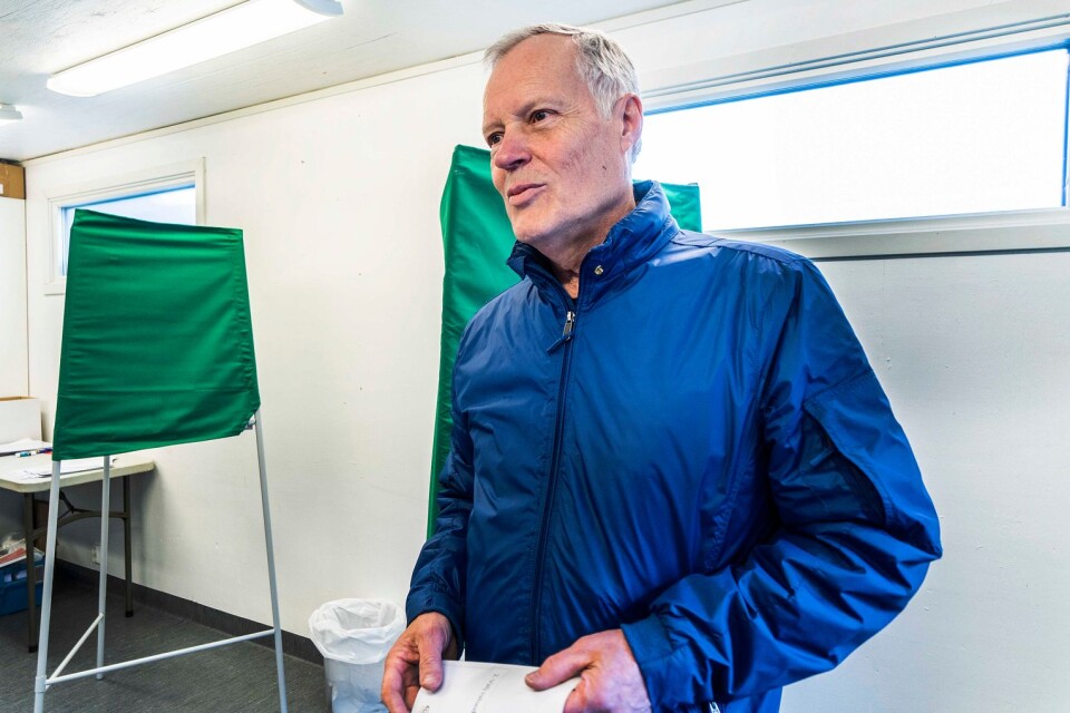 Bernt Karlberg, röstmottagare, tycker att det ska bli spännande att jobba med EU-valet fram till valdagen. ”Det känns lite nervöst, men är samtidigt roligt”, säger han. Foto: Ceasar Segergren