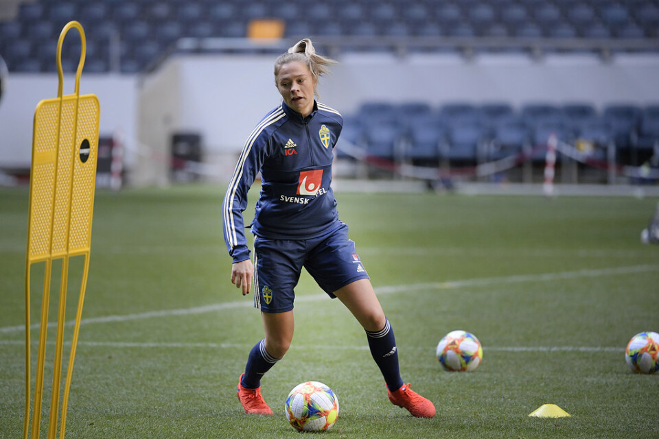Fridolina Rolfö, en av Sveriges 23 VM-spelare. Arkivbild.