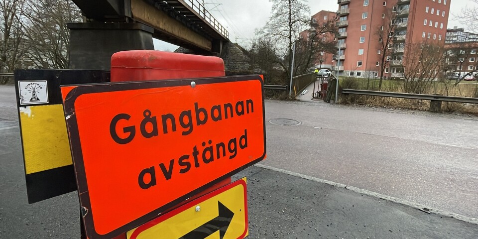 Rörbron över Viskan stängs för gångtrafik.