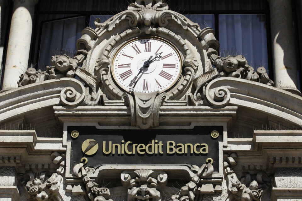 Den italienska banken Unicredit tillhör en av de sektorer som Italiens regering vill skydda från oönskade utländska investeringar. Arkivbild.