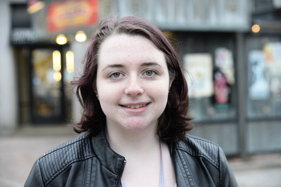 Den 18-åriga collegestudenten Sydney Melinn kommer som många ungdomar i Burlington, Vermont, att rösta för Bernie Sanders på supertisdagen.