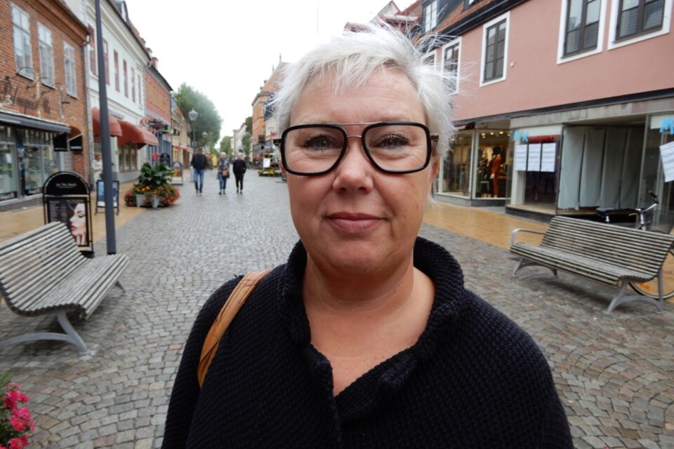 Susanne Persson Lundkvist, Immeln: – Jag tycker inte att det är några problem. Men när man kör ut från Galleria Boulevard får man se upp, där kommer cyklisterna fort.