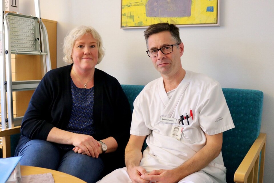 Ann-Christine Sjölund, smittskyddssjuksköterska, och Henning Ronold, verksamhetschef på infektionskliniken, är två av dem som kommer att arbeta direkt med den sjukvårdsorganisation som träder i kraft nu när den första Coronavirussmittade personen diagnostiseras i länet.