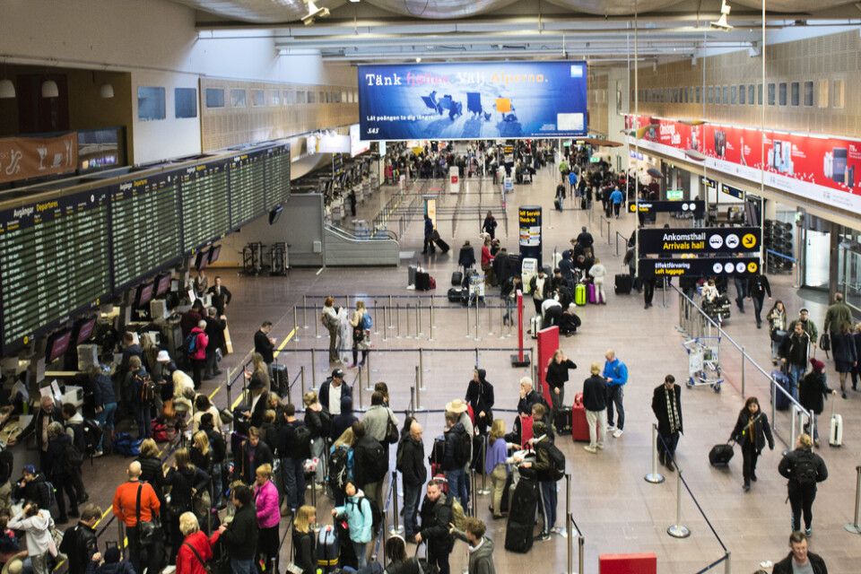 Två utländska medborgare har på kort tid avslöjats med att arbeta på Arlanda flygplats utan arbets- och uppehållstillstånd. Arkivbild.