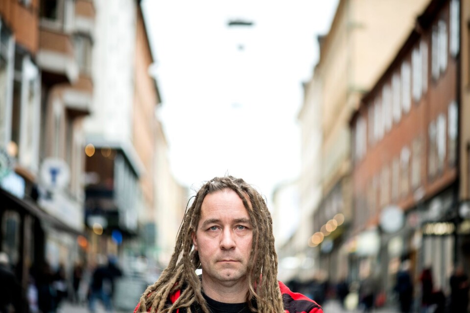 Per Granberg, frontfigur i svenska punkbandet Charta 77 som spelar i Hammenhög i sommar.