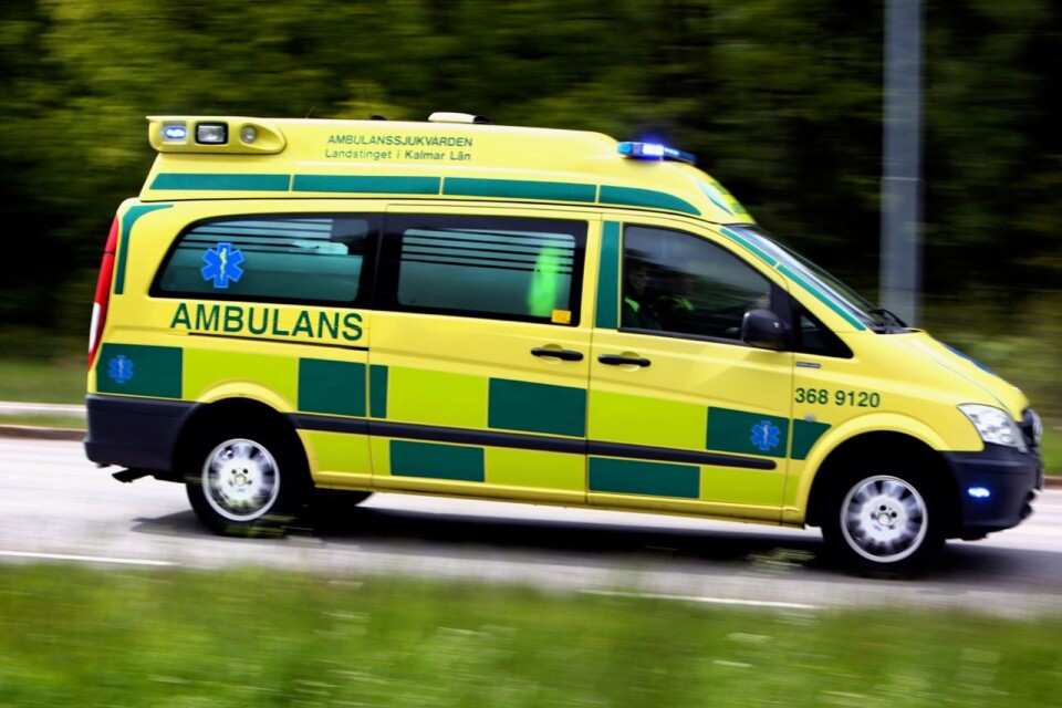 Ambulansen fick rycka ut till väg 13 i Hörby under lördagsförmiddagen.