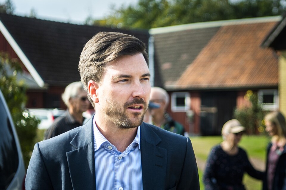 Patric Åberg (M), kommunalråd i Östra Göinge, är optimistisk inför kommunens framtid.