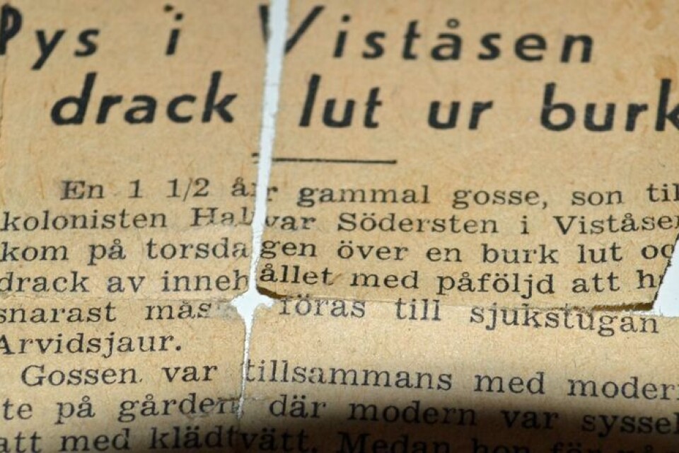 Ett halsbrytande klipp ur lokaltidningen med några år på nacken. Bernt Södersten var en äventyrlig pys redan på 1940-talet.