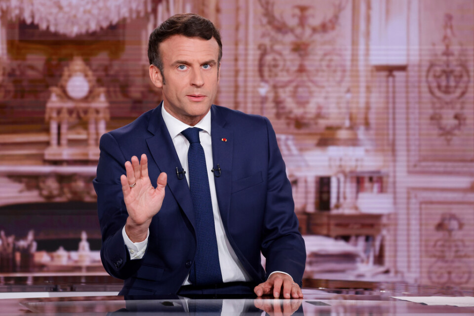 Frankrikes president Emmanuel Macron känner sig lugn. Arkivbild.