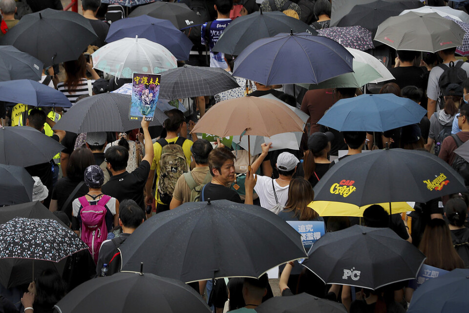Protesterna i Hongkong fortsätter.