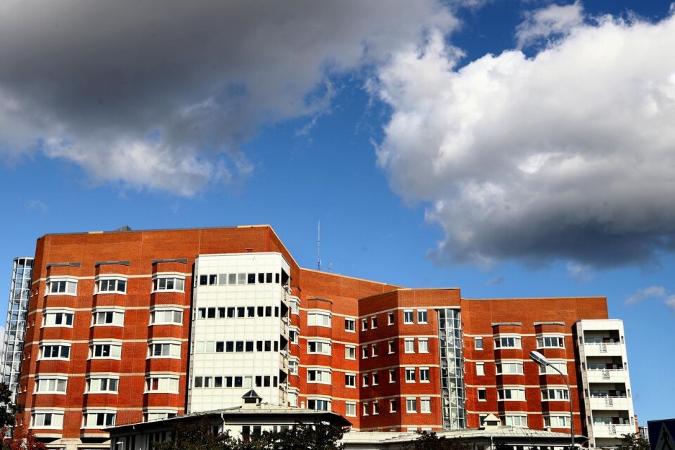 Länssjukhuset i Kalmar. Här vårdas fyra personer för covid-19.