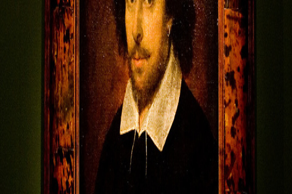 John Taylors "Chandos portrait", som föreställer William Shakespeare, är ett av alla porträtt som finns att beskåda på National Portrait Gallery i London. Arkivbild.
