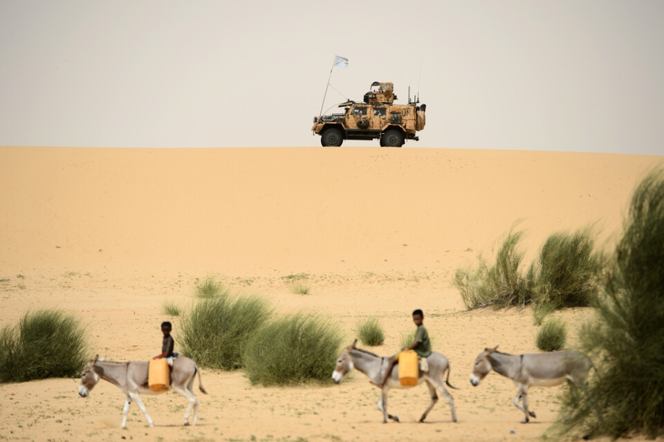 Den nuvarande svenska styrkan i Mali lyder under FN:s insats Minusma. Arkivbild.
