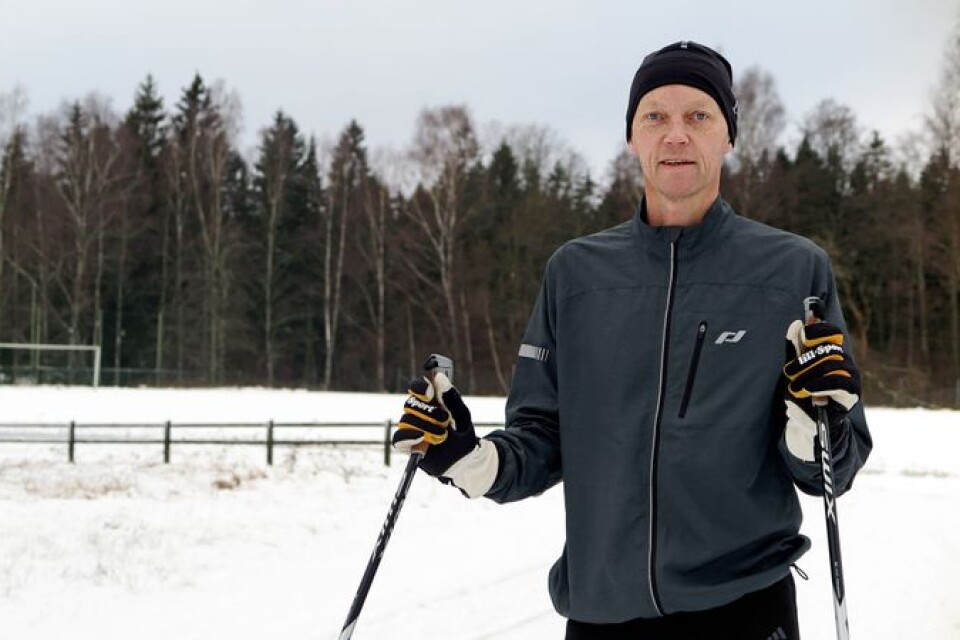 ”Man får vara tacksam för det lilla. Nu går det att åka i alla fall”, säger Mats Jönsson efter tisdagen snöfall. Nu har han siktet inställt på Vasaloppet.