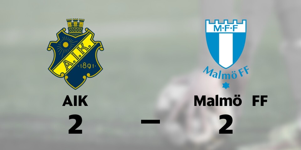 Delad pott för AIK och Malmö FF