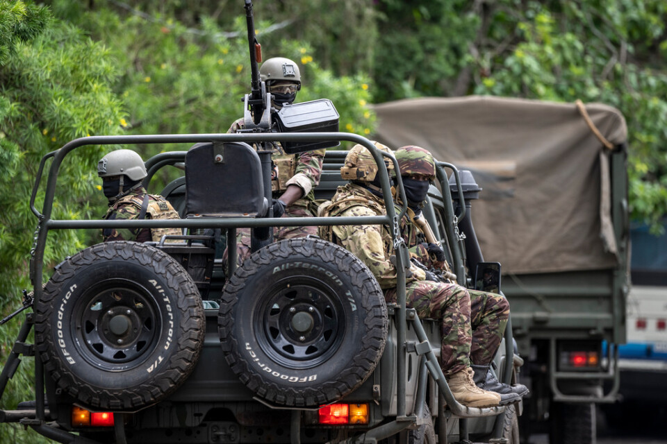 Fredsbevarande trupper, dessa från Kenya, bevakar områden i östra Kongo-Kinshasa. Arkivbild.