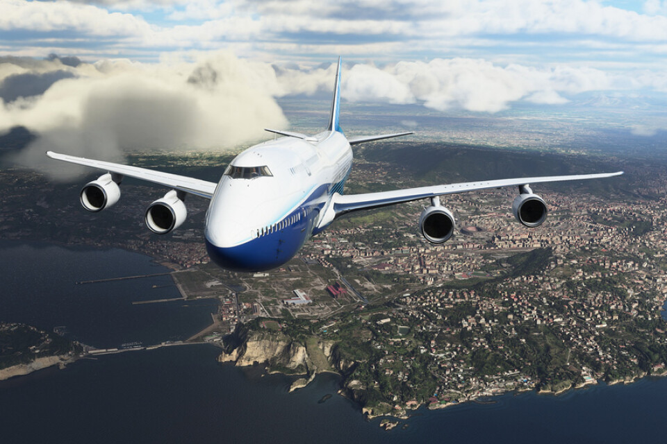 "Microsoft flight simulator" är ett exempel på spel som utnyttjar teknik från Microsoft som inte har direkt med spel att göra. Pressbild.