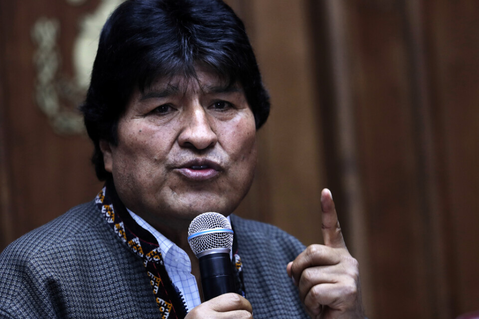 Bolivias expresident Evo Morales. Arkivbild.