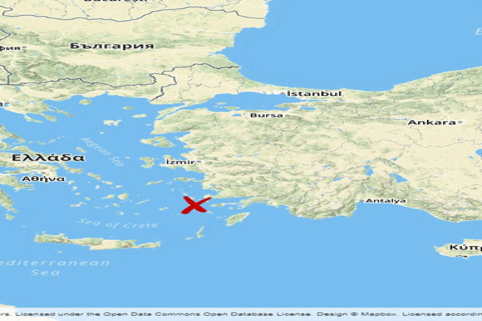 Olyckan skedde i närheten av den grekiska ön Kos.