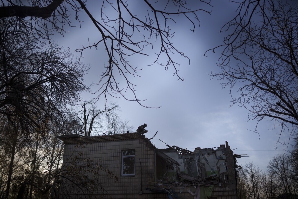 Attack. Ingen dog i Rysslands senaste stora drönaranfall mot Ukraina. Men bland annat en förskola i Kyiv förstördes.